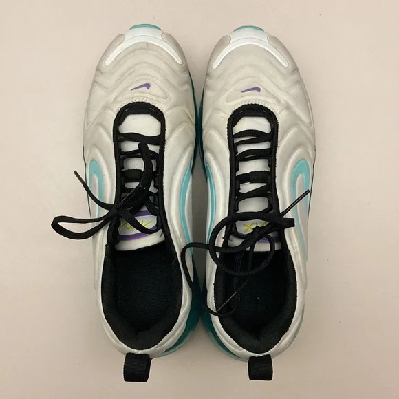 Nike Air Max 270 Shoes Womens Size 7Y AQ3196-101 White Aurora Teal - Picture 7 of 7